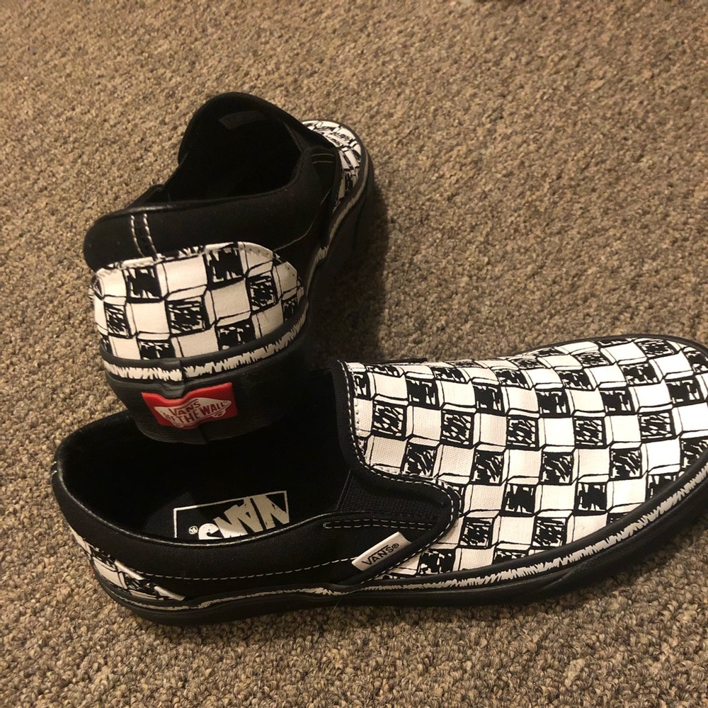 Vans Slip On Black and White Checkered